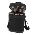 Beer Bag-Insulated 6 Bottle Beverage Tote, Black T3280