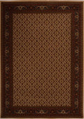 Red Rectangle 8x11 ft Synthetic Carpet R1126