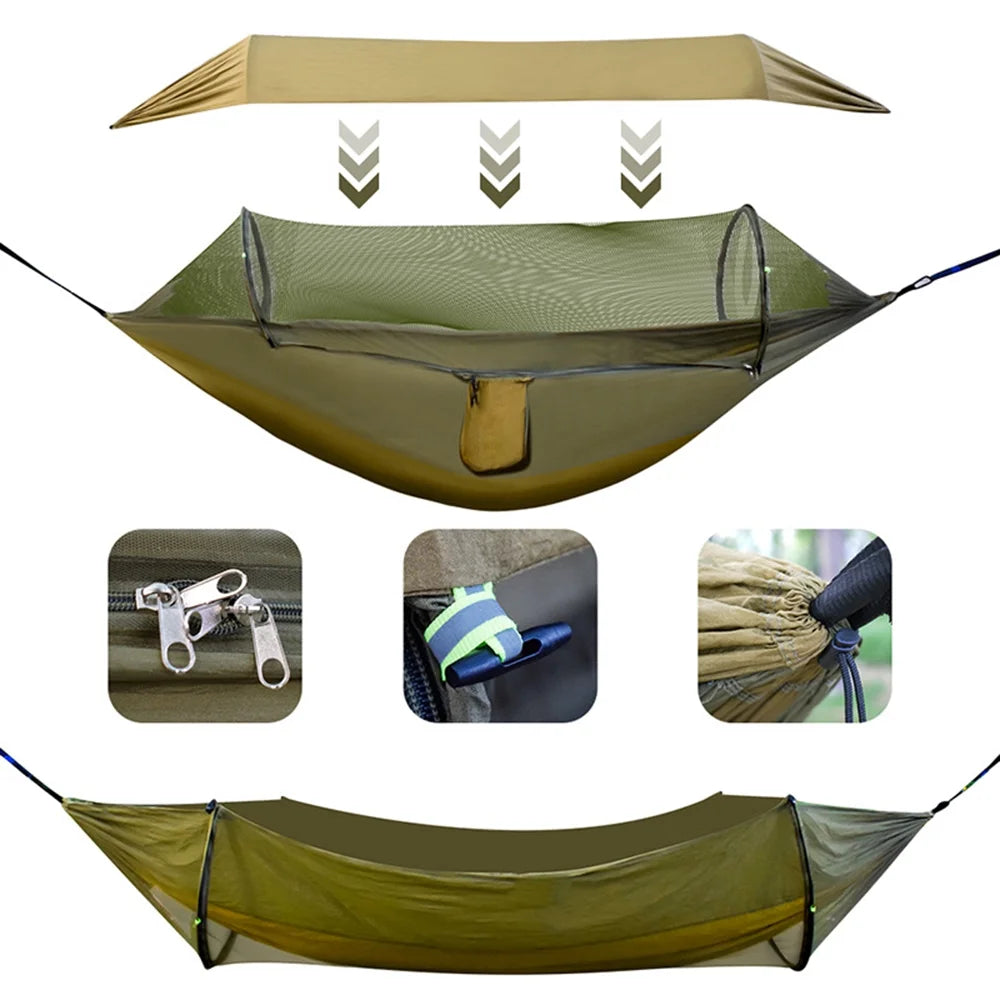 Waterproof Portable Hammock with Mosquito Net N664940