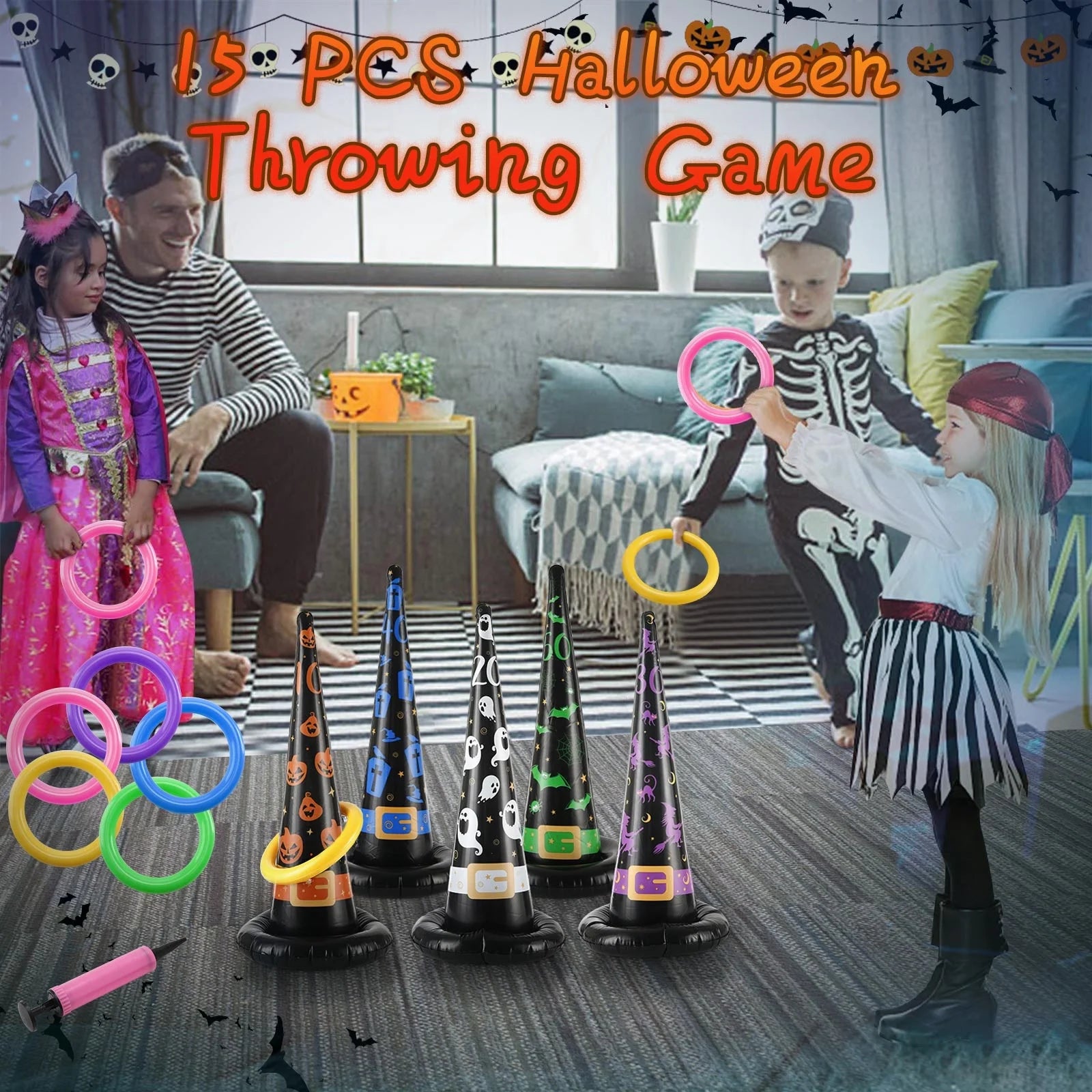 Inflatable Witch Hat Ring Toss Games O2423