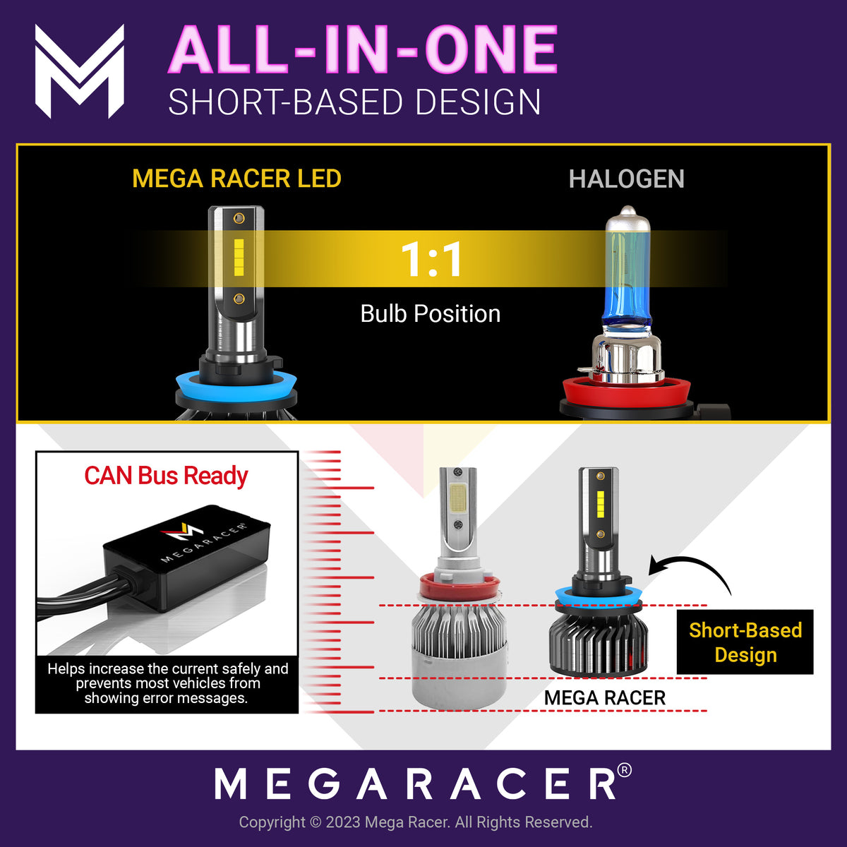 H11 H8 H9 H16 LED Headlight Bulbs 6000K Cool White 12V 60W 16000LM Fog Light N317