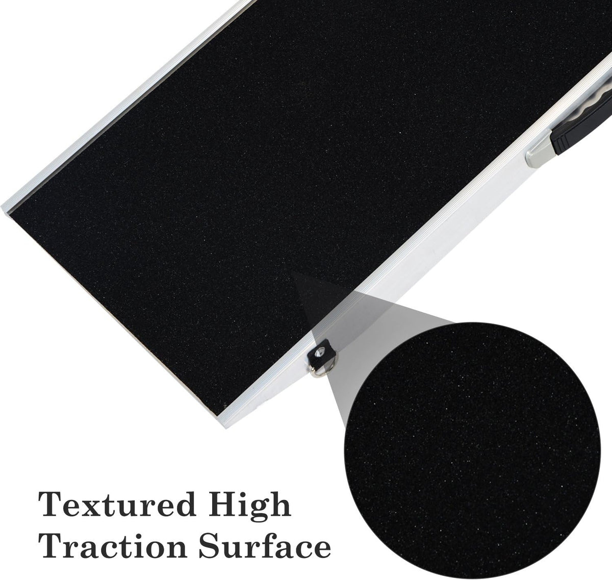 72" Portable Bi-Fold Pet Ramp with Safety Lock and Carry Handle I3699