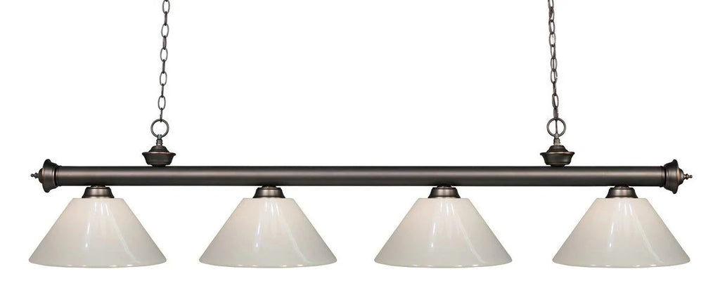 4 Light Island/Billiard Antique Silver J439569