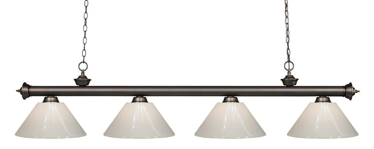 4 Light Island/Billiard Antique Silver J439569