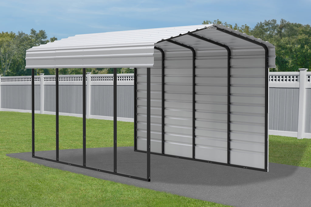 Galvanized Steel Carport Kit, 10' x 20' x 9' H811