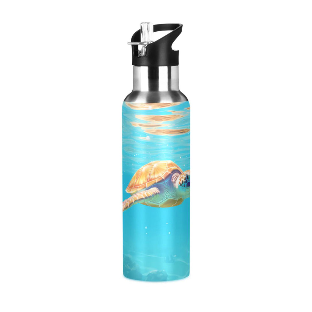 Insulated Stainless Steel Water Bottle with Straw Lid, 20 oz X329379