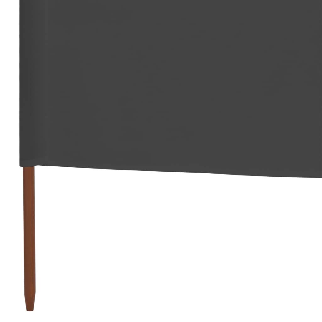 5-Panel Wind Screen Fabric 600x120 cm Anthracite Z498282