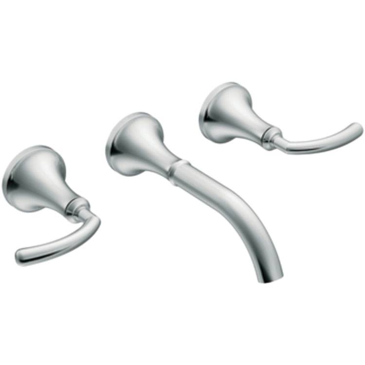 Chrome Wallmount Bathroom Faucet W162