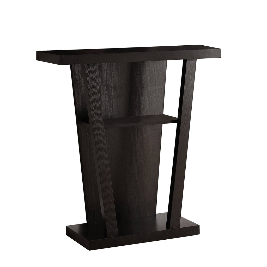 Cappuccino Finish Hollow Core Accent Table J7662