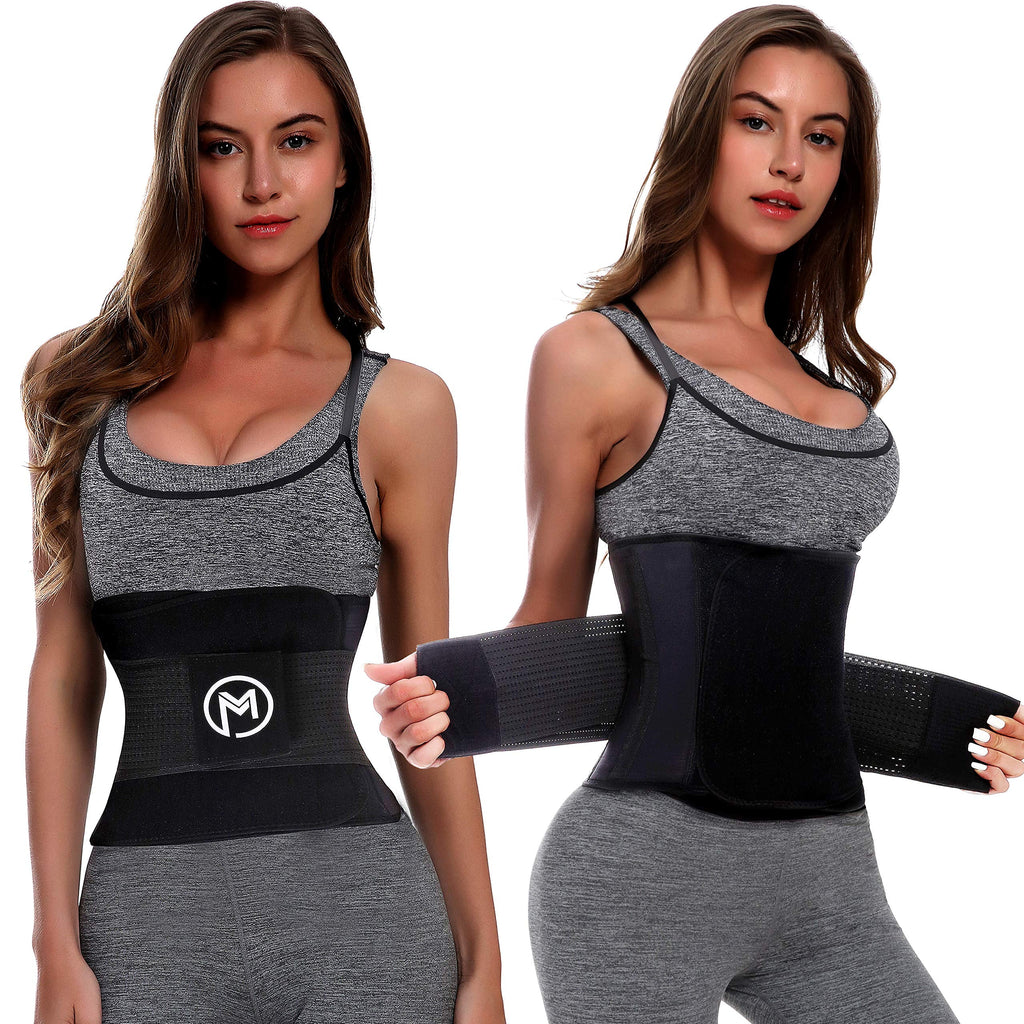 Black Neoprene Waist Trimmer Belt Z320
