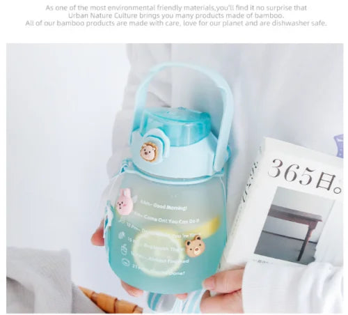 1.3L Water Bottle With Straw N73337