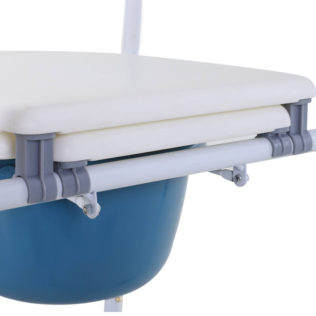 Mobility Assist Commode Shower Transport Medical Rolling Chair K784197
