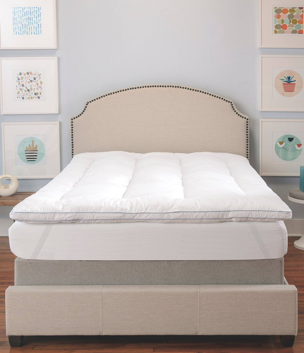 Queen Memory Foam and Fiber Mattress Topper N209849
