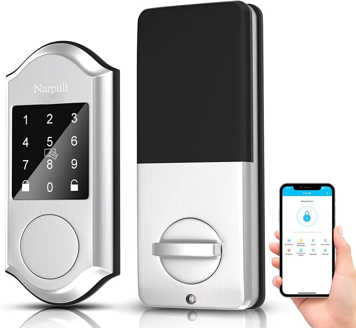 Bronze Smart Lock Electronic Deadbolt with Wi-Fi and Bluetooth U426