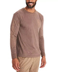 Brown Heather Long-Sleeve T-Shirt B9883