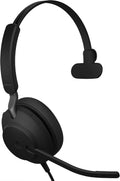 Jabra Evolve2 40 UC Wired Headphones, USB-C, Stereo, Black D456708