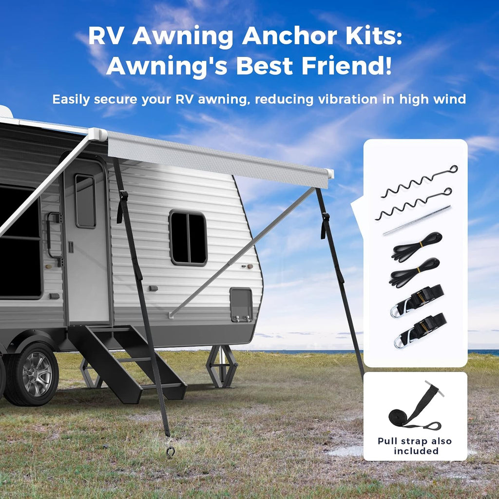 RV Awning Fabric Replacement 20' Gray K6170