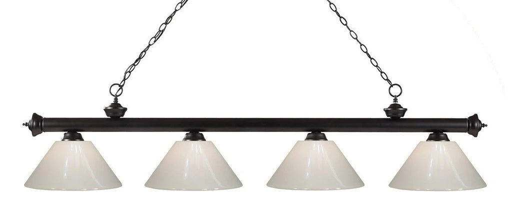 4 Light Island/Billiard Antique Silver J439569