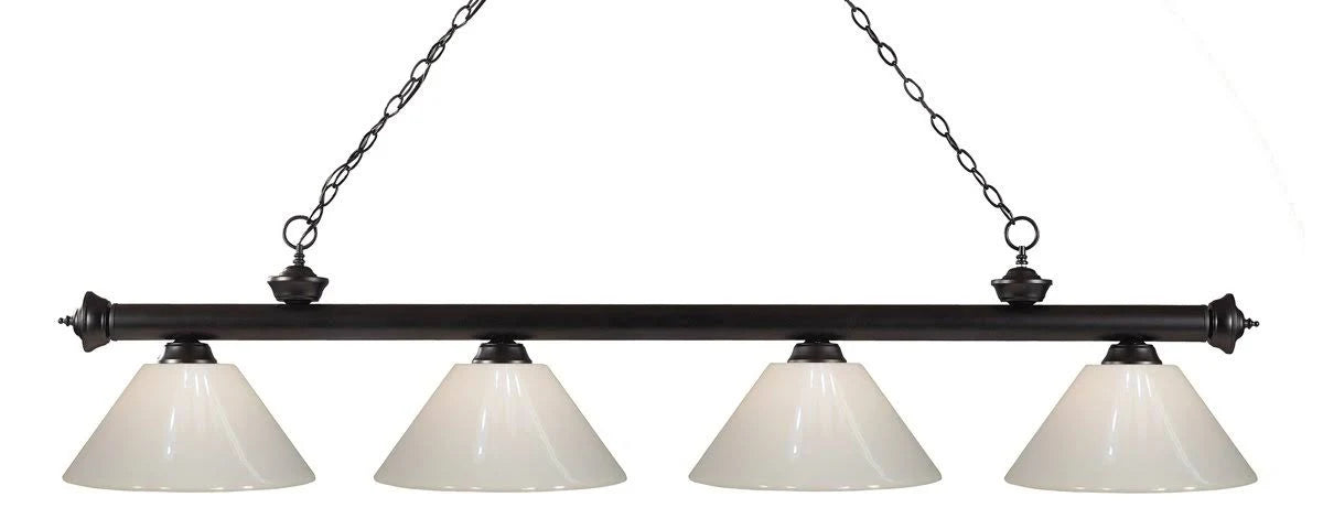 4 Light Island/Billiard Antique Silver J439569