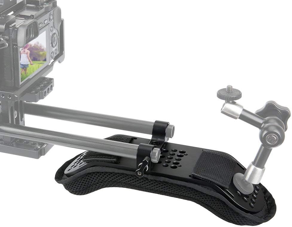 Shoulder Mount Support System for Video Camcorder Camera DSLR Rig (15mm Railblock) Pack of 2 S9019