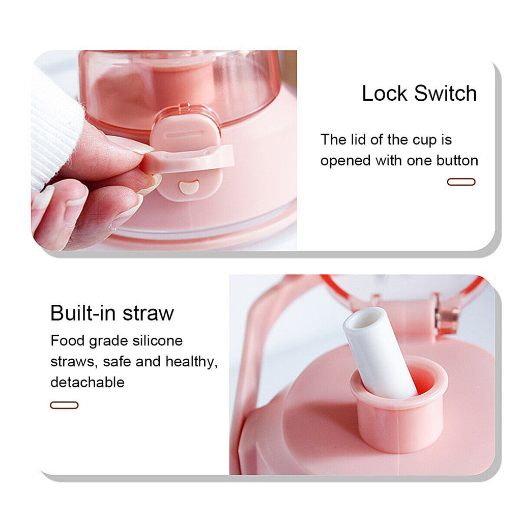 1.3L Water Bottle With Straw N73337