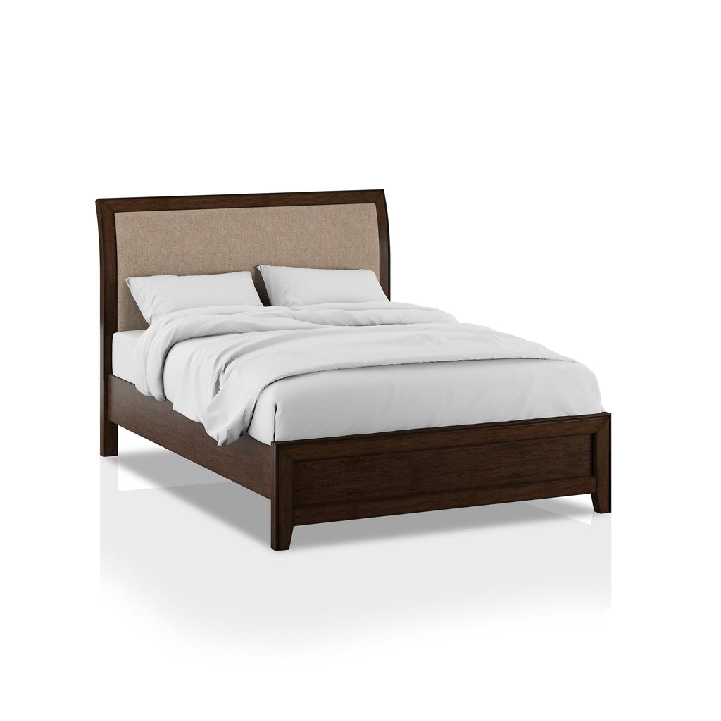 Walnut Panel Bed - California King B199
