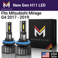 H11 H8 H9 H16 LED Headlight Bulbs 6000K Cool White 12V 60W 16000LM Fog Light N317