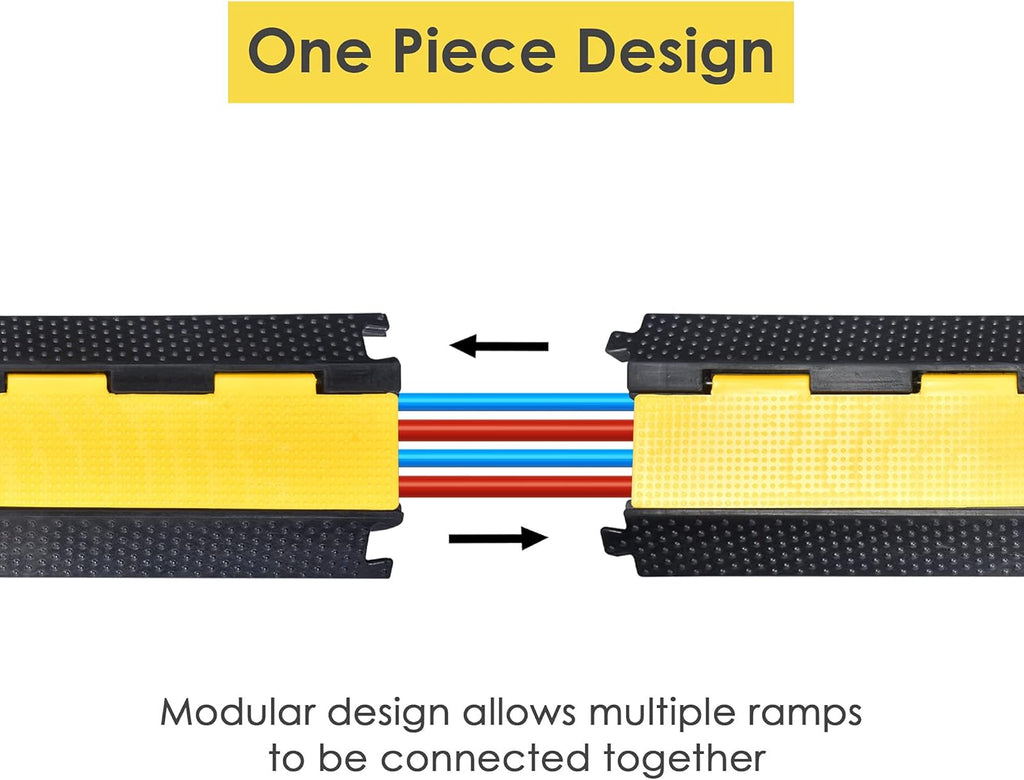 2 Channel Rubber Cord Protector Speed Bump Pack of 2 G5661