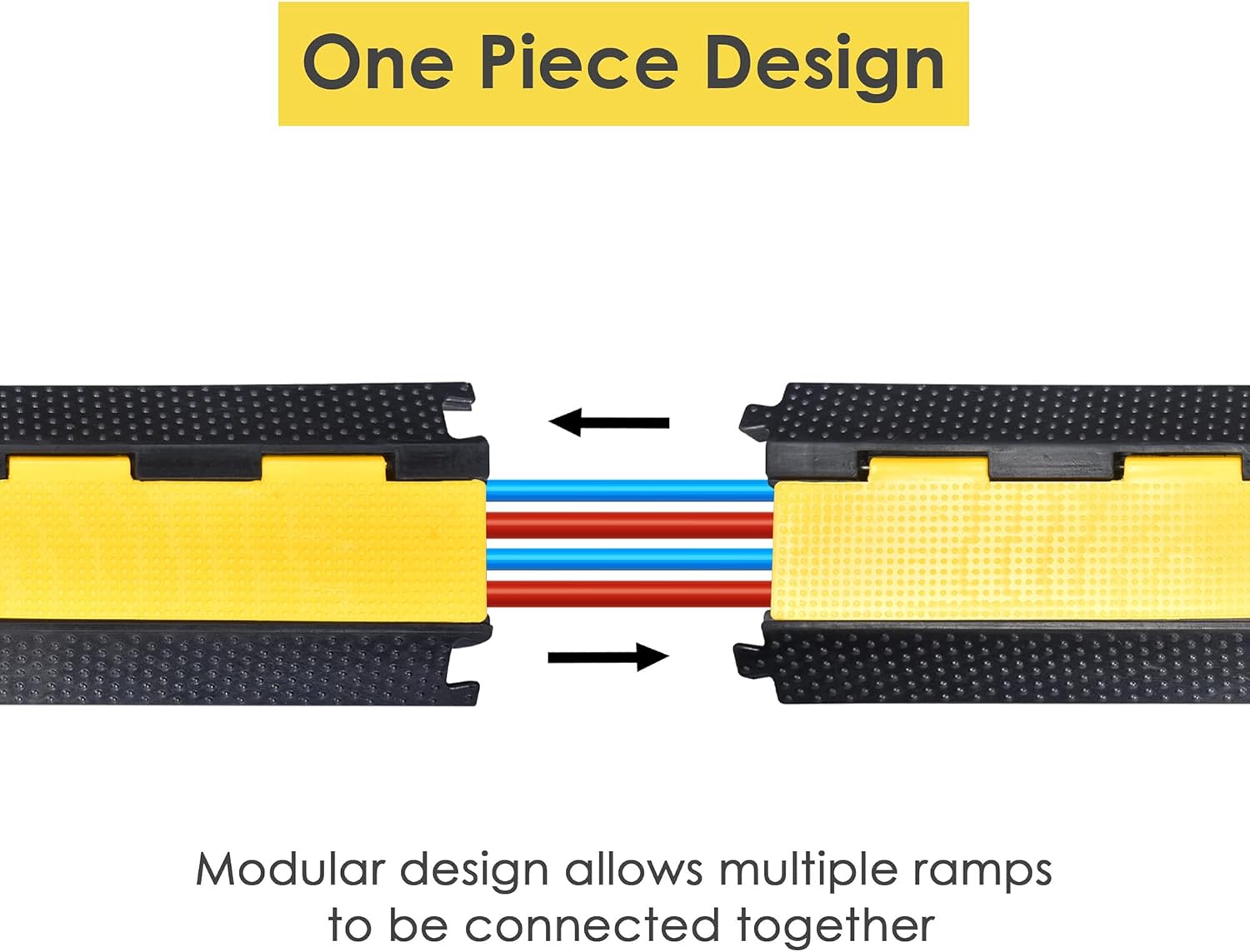 2 Channel Rubber Cord Protector Speed Bump Pack of 2 G5661