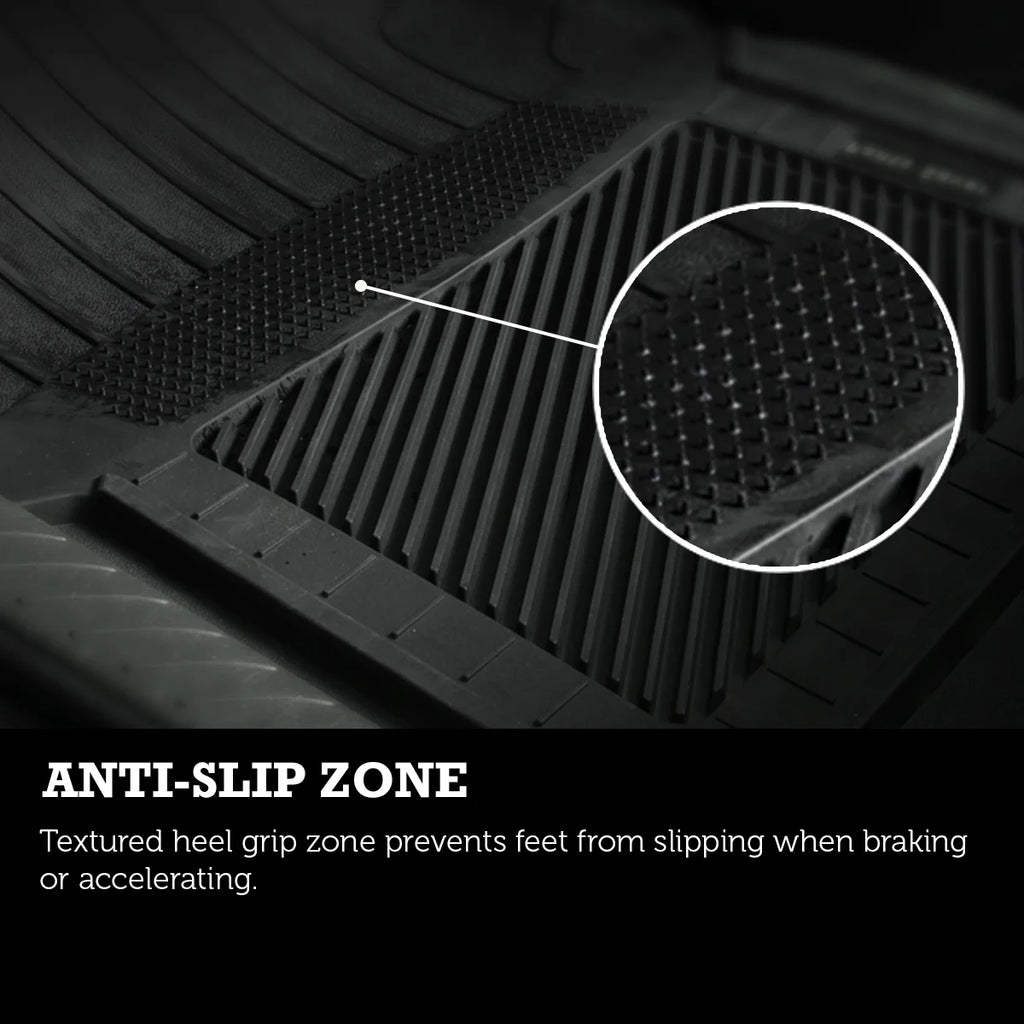 Black Heavy Duty Automotive Floor Mats M4378