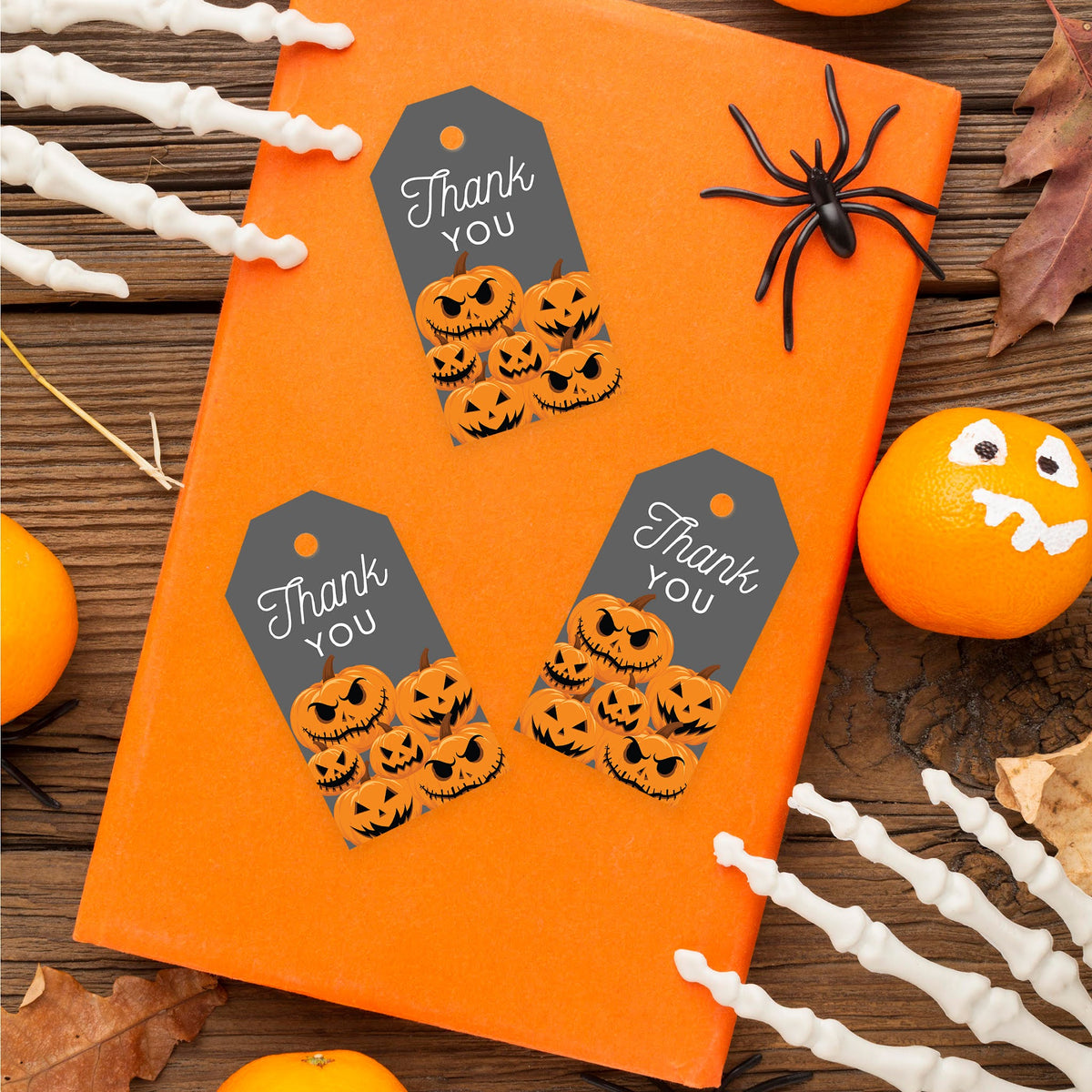 100-Pk Halloween Gift Tags With String O4993