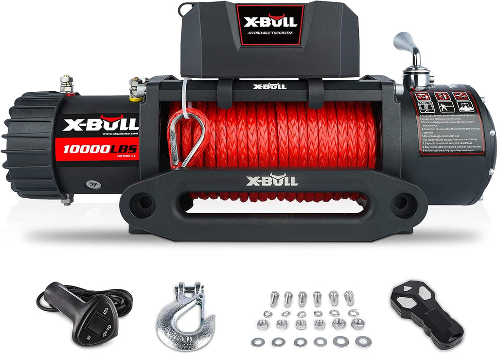 13500 lb. Synthetic Rope Electric Winch Kit with Wireless Remote B241142