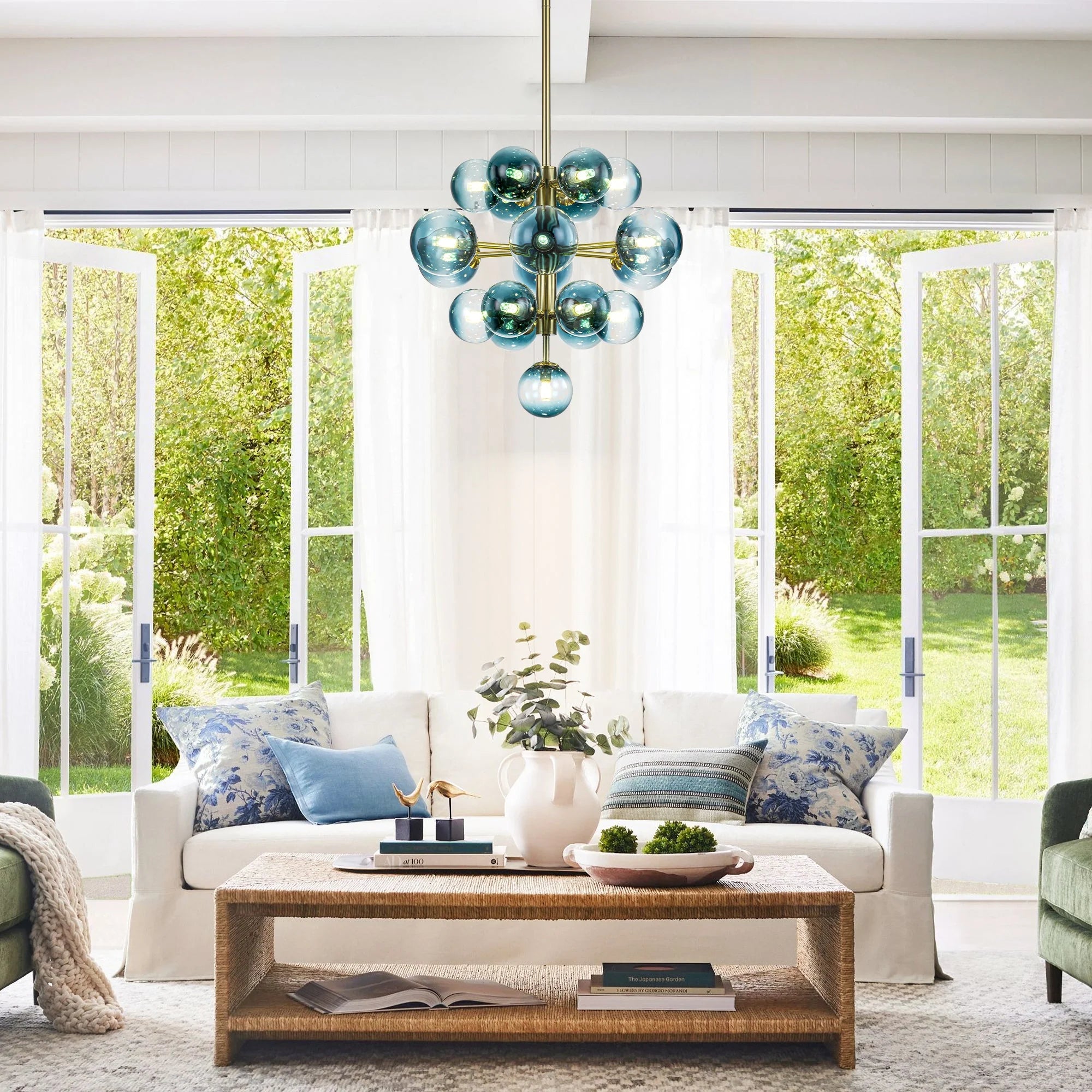 Dimmable Tiered Glass Globes Chandelier P110