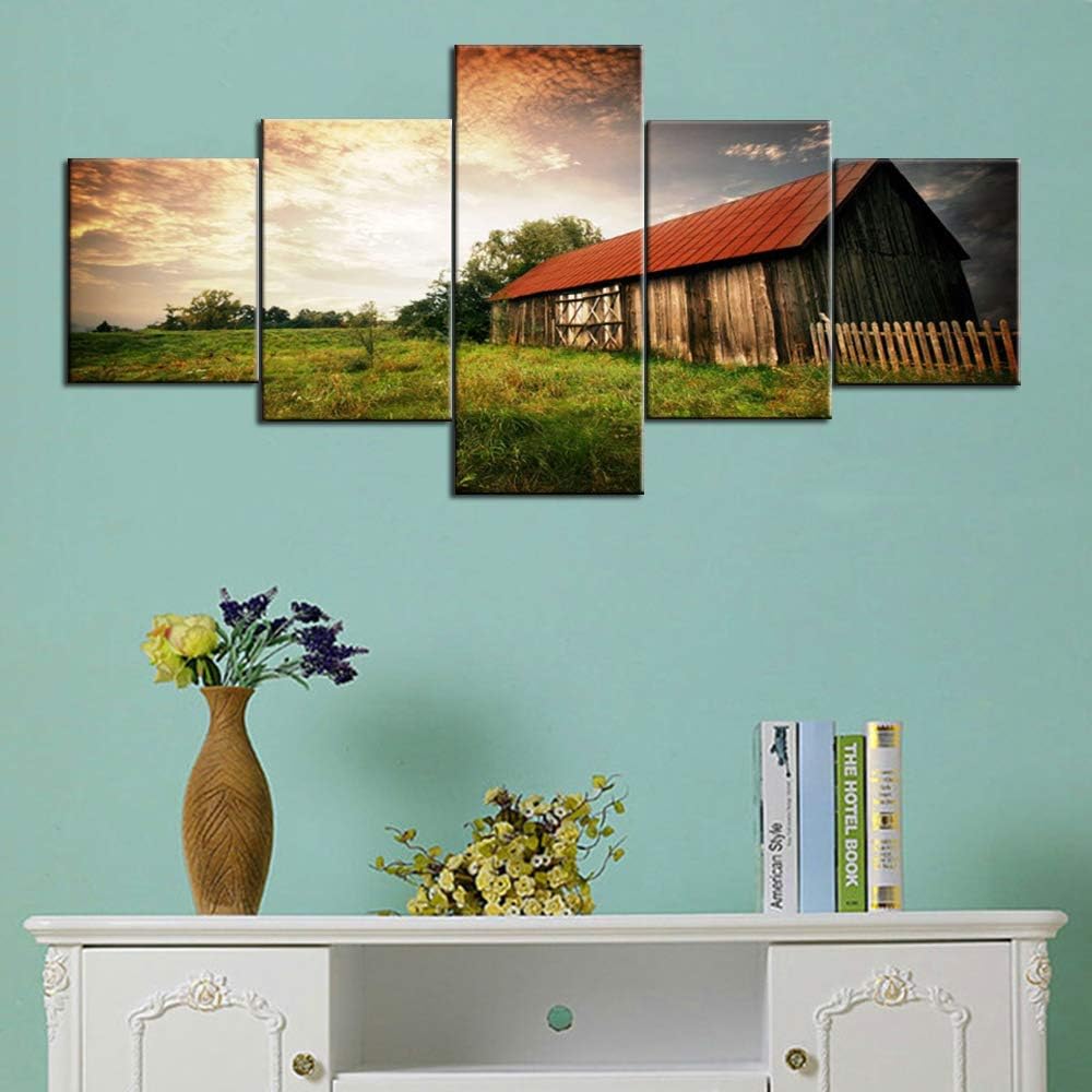 5 Piece Framed Canvas Landscape Art (60''Wx32''H) K474001