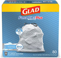 Grey Kitchen Drawstring Trash Bags, 20 Gallon, 80 Count I784848