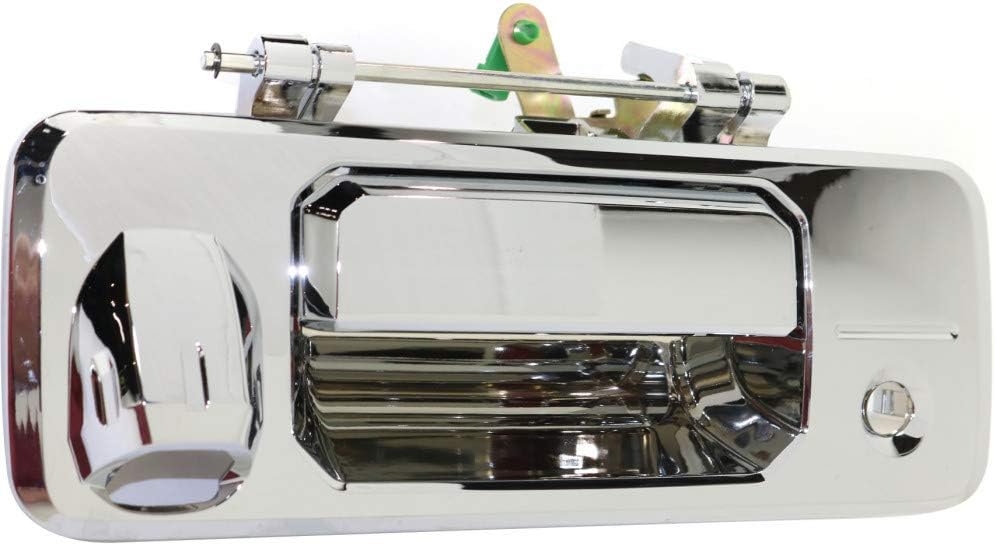 Chrome Plastic Tailgate Handle with Cam and Key Holes Pack of 2 J28237