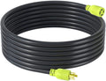 4 Prong 30 Amp Generator Extension Cord, NEMA L14-30P/L14-30R 10 Gauge SJTW, Twist Lock Plug, 125/250V, 30Amp 7500W, 25FT, Pack of 2 A438