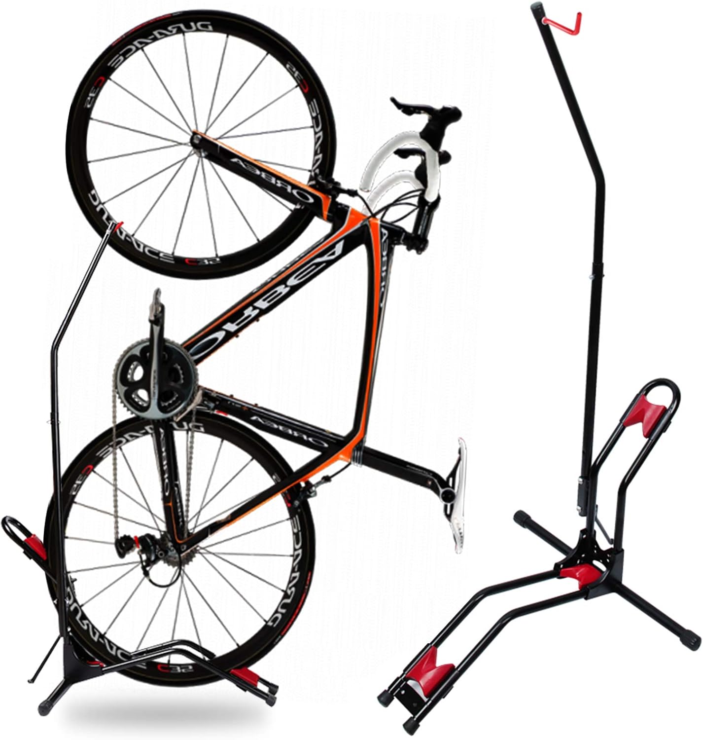 Vertical Bike Rack, Adjustable Upright Bike Stand for Indoor Mountain/ Road Bike R4561