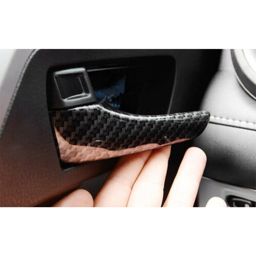 4pcs Carbon Fiber Style Car Inner Door Handle Cover Trim Protector V341