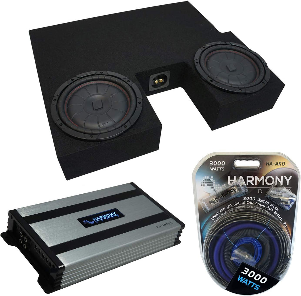 Dual 10 Sub Box Enclosure & Amp D60197