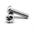 #8-32 x 1/4 Coarse Thread Machine Screw Combo Pan Head Low Carbon Steel Zinc Plated Z96294