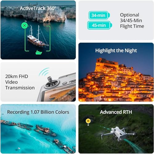 Folding Mini-Drone with 4K HDR Video Camera, 2 Extra Intelligent Flight Batteries Plus O493