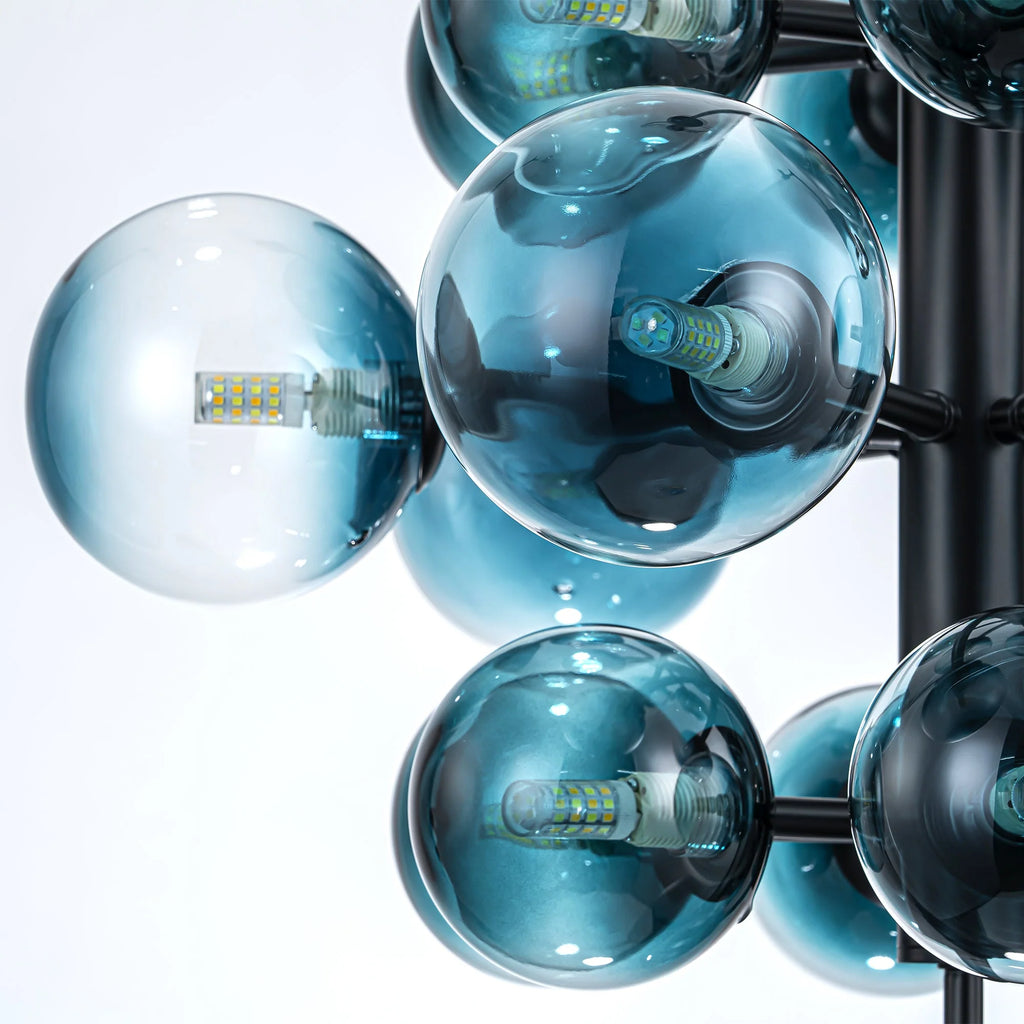 Dimmable Tiered Glass Globes Chandelier P110