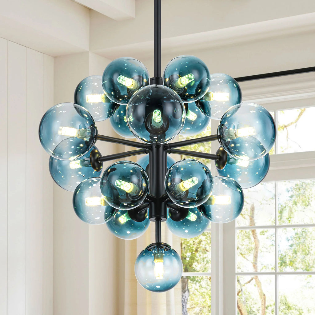 Dimmable Tiered Glass Globes Chandelier P110