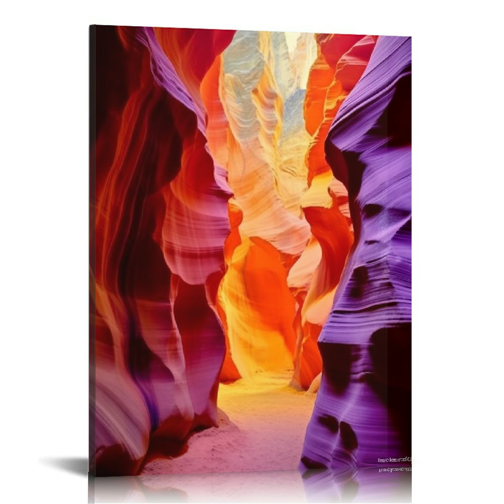 Upper Antelope Slot Canyon Scenic Canvas Wall Art Prints Y752641