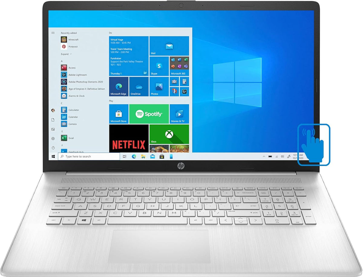 17.3 Touchscreen Laptop, AMD Ryzen 5 5500U, 16GB RAM, 512GB PCIe SSD + 1TB HDD, Win 10 H P551694