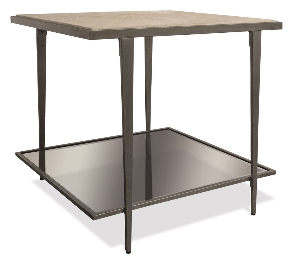 Rectangular Side Table in White Sands G710
