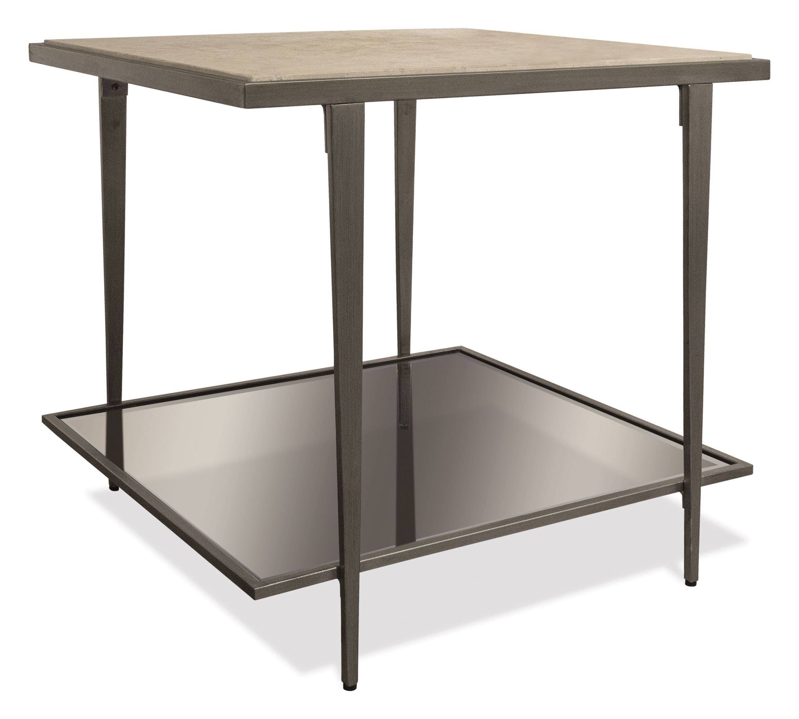 Rectangular Side Table in White Sands G710