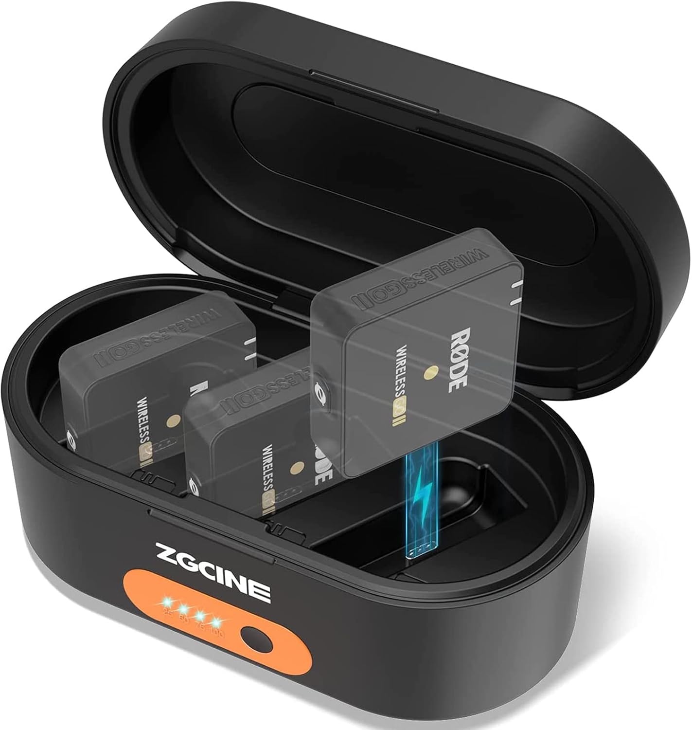Wireless Charging Case with 3400mAh Built-in Battery Pack of 2 B49836
