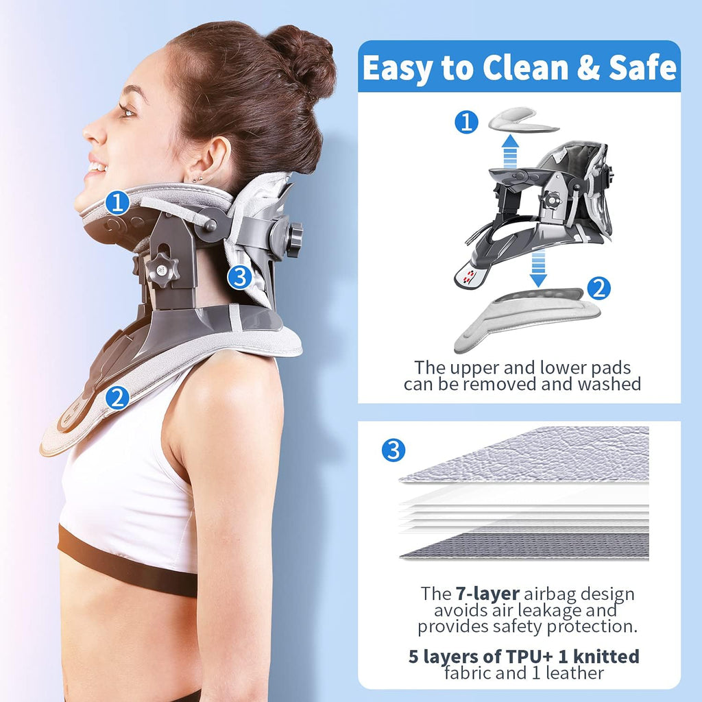 Cervical Neck Traction Device with Airbag Support K65857